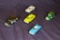 Flat of Vintage Die Cast Cars and Trucks
