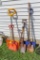 Assorted shovels