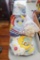 2 Baby Quilts, baby dishes, shoes