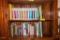 Nurses Reference Library and books on bottom 2 shelves of cabinet