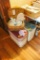 2 Clothes Hampers with Stuffed Animals (woody, dinosaur, more) basket with paper bells