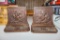 Brass Bookends with Lion's Head
