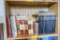 Churchill and History books on shelf