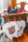 Chicago Bulls hat, pennant, childs shirt, and boots