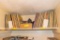Top shelf of albums CDs and carriers (classical and 50's and 60's)
