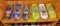 6 Nascar and racecars on shelf