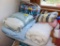 4 stacks of bedding