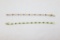 2 Ladies gold, ruby, emerald and diamond bracelets