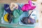 Assortment of Hats in tote