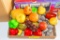 Flat with assorted fruit décor