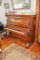 Bush & Gerts Chicago Burled Walnut Upright Piano (on first floor / 4 steps to sidewalk