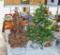 Vintage Christmas and Pine Cone Trees
