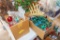 Vintage Christmas ornaments and lighting