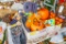 Fall and Halloween décor in 4 boxes (includes 2 costumes)