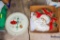 Vintage Foam and Plastic Flat Santa 18
