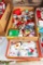 2 Boxes with snowmen and Christmas Ornaments