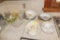 Large variety of vintage glass and dishes