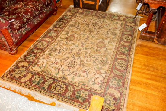 Floor Area Rug (approximately 5x7) with wear