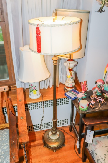 Floor Lamp and 2 Table Lamps