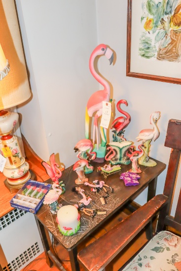 Large assortment of Flamingo Decorations