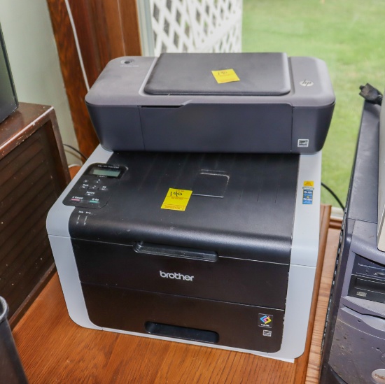 Brother HL3170 CDW printer and HP Deskjet 1000 printer