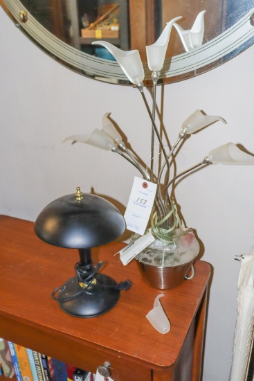 2 Floor lamps and 3 table lamps
