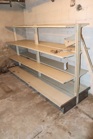 Metal Double Sided Shelving 84x36x59