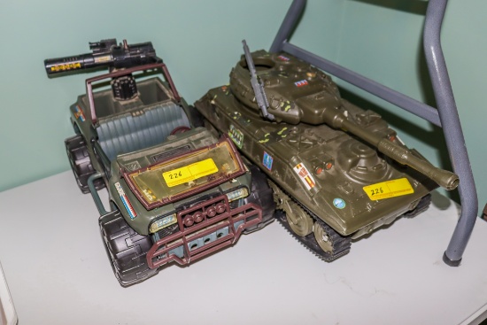 GI Joe Military Jeep and Tank Toys