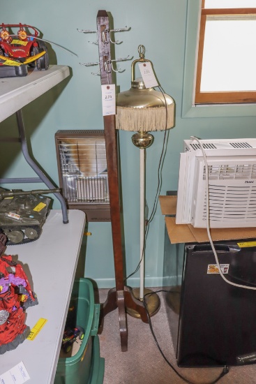 Hall Tree and Floor Lamp