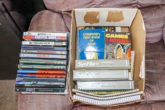 2 Boxes of Video Games and Computer Supplies