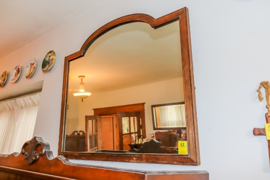 Dome Top Mirror 36x30 Plate and Cross