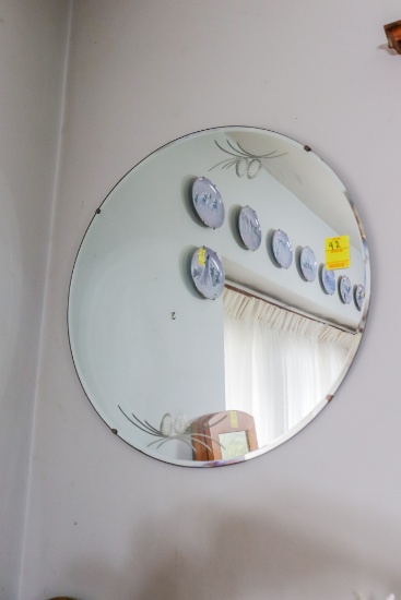 Vintage Circular Mirror
