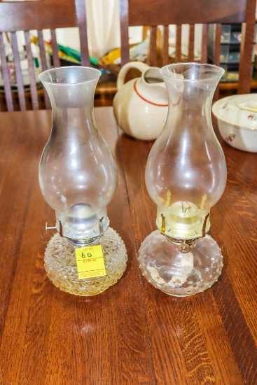 2 oil lamps