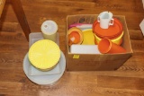 Tupperware containers and lids
