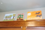 8 Unframed Oil Paintings
