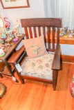 Mission Style Oak Chair