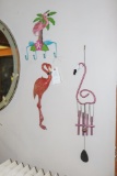 3 Flamingo decorations