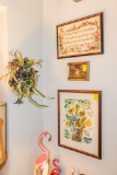 3 Pictures and wreath