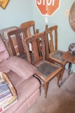5 Project Chairs and 3 Metal Samsonite Folding Chairs