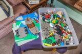 Tote Packed with Legos and Bases