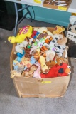Large Box of Stuffed Animals Disney Sesame Street and many others