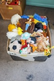 Large Box of stuffed Animals Disney Sesame Street and many others