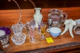 All Home Décor, Glass & Porcelain on bottom shelf