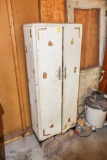 Metal Cabinet with contents