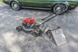 Honda HRN 216 Self Propelled Lawn Mower with bagger