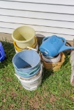 Large lot of buckets