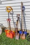 Assorted shovels
