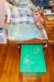 Green Tote with 2 Quilts