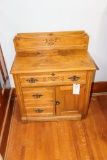 Spooned Carved Wash Stand