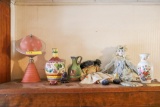 MCM Lamp and décor on top of cabinet (Lamp has been repaired)